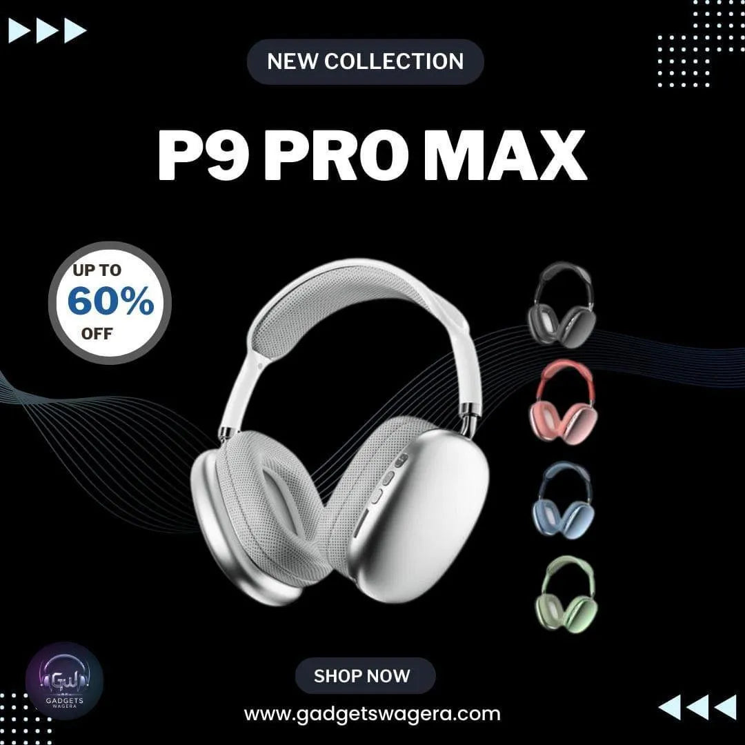 P9 Pro Max Wireless Bluetooth Headphones with Box Packing