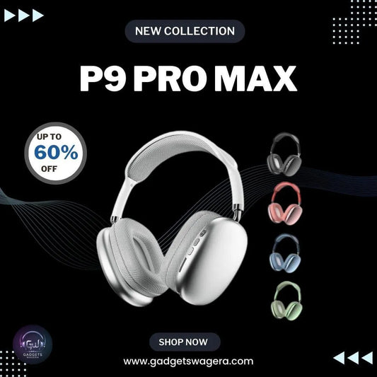 P9 Pro Max Wireless Bluetooth Headphones with Box Packing